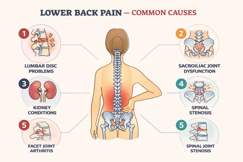 What are the symptoms of severe lower left back pain? 1 Picture1