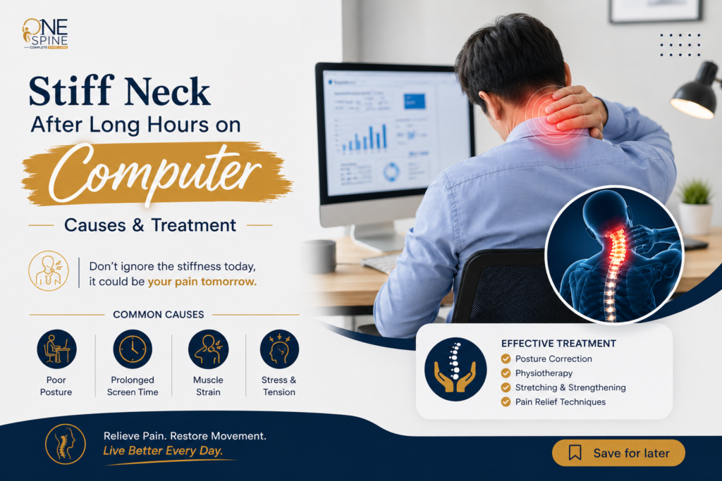 Stiff Neck After Long Hours on Computer
